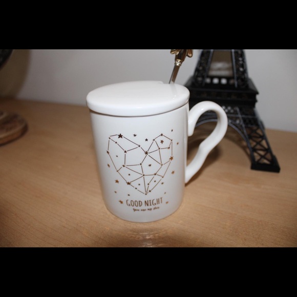 ⬇️ Ceramic Coffee Mug With Spoon and Lids⬇️ - Picture 4 of 6